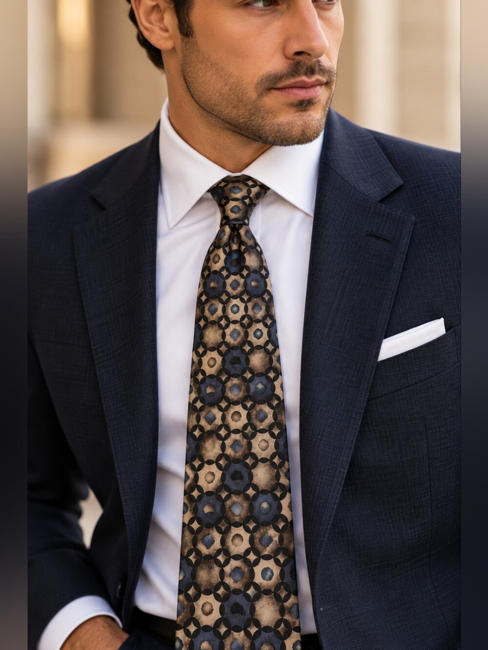 100% Silk Oscar De La RENTA TIE